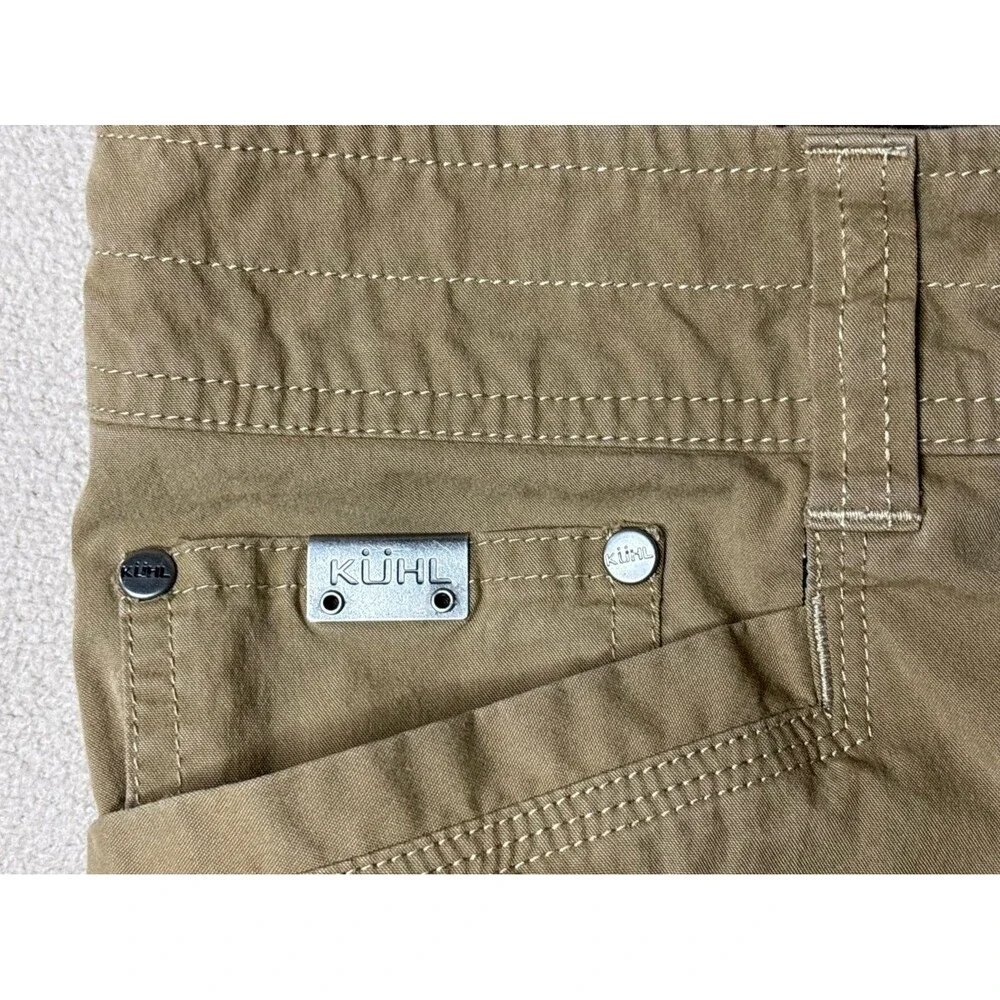 Kuhl Mens Shorts Beige Brown Cargo Hiking Outdoor Utility Size 36